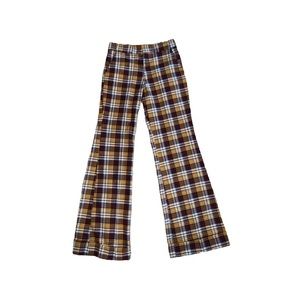 Vintage 70’s flare plaid pants